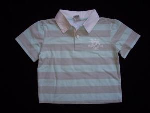 Urban Culture Striped Polo Tee - Size 6