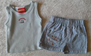 BUNNYKINS Blue Singlet & Shorts Set Boys 0000