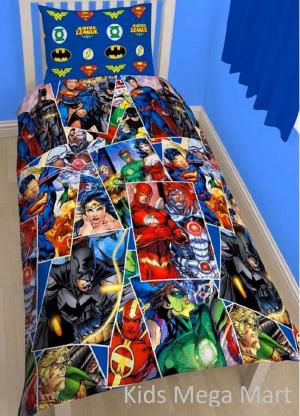 Justice League Boys Single Doona Cover Set NEW