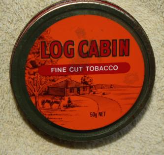 LOG CABIN TIN 50g Net EMPTY