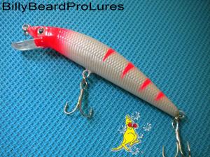 1x 100mm Minnow Bream Bass Flathead Cod Perch Fishing Lure -09