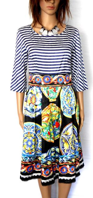 3.1 PHILLIP LIM silk dress, amazing pattern combo