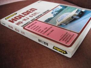 Holden HQ - HJ 6 CYL. service and repair manual Gregory's