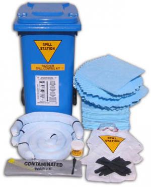 120 Litre General Purpose Chemical Spill Kit - Bin