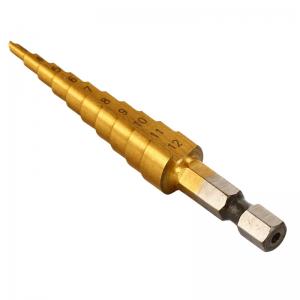 Professional HSS Steel Large Step Cone Titanium Coated