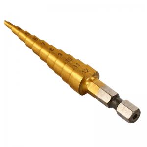 Professional HSS Steel Large Step Cone Titanium Coated