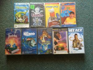 Bulk Lot of VHS Tapes