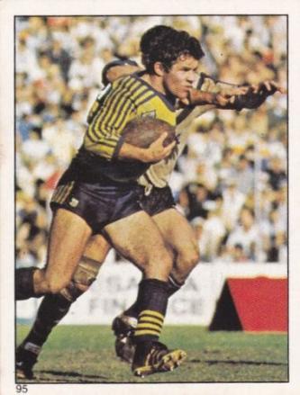 Scanlens 1984 Rugby League sticker #95 STEVE EDGE - PARRAMATTA