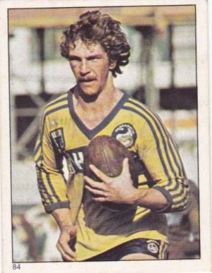 Scanlens 1984 Rugby League sticker #84 BRETT KENNY - PARRAMATTA