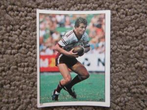 Scanlens 1984 Rugby League sticker #37 PHIL SIGSWORTH - MANLY