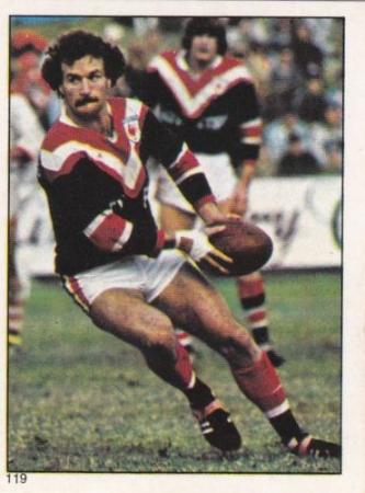 Scanlens 1984 Rugby League sticker #119 GARY WARNE...