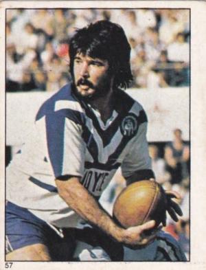 Scanlens 1984 Rugby League sticker #57 GEOFF ROBINSON - CANTERBURY