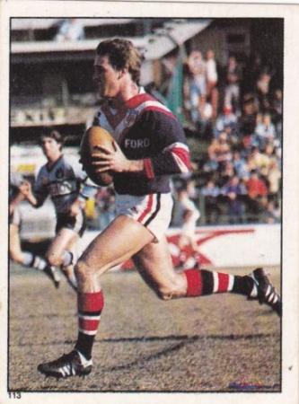 Scanlens 1983 Rugby League sticker #113 DAVID MICHAEL - EASTS