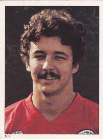 Scanlens 1984 Rugby League sticker #107 STEVE TOPPER - ILLAWARRA S