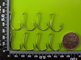 200x DFS size 1/0 Octopus CIRCLE Fishing Hooks Chemically Sharp