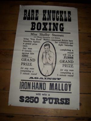 Boxing match poster