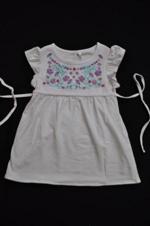 Embroidered Baby Doll Top - Size 2 - RRP $15.99