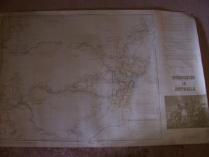 Map Discoveries in Australia 1834