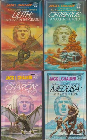 The Four Lords of Diamond, Jack Chalker. Lilith Cerberus Charon Medusa