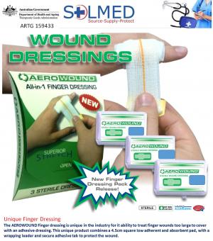 FIRST AID FINGER WOUNDCARE DRESSING STERILE