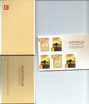 Concession Stamps Booklet & Empty 20 Pack Booklet