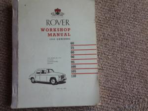 Rover 1950 to1959 workshop manual