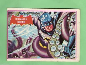 SCANLENS 1966 BATMAN RED BAT CARD 8A TENTACLED TE