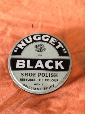 Black Nugget Shoe Polish Tin