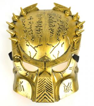 Brand New Gold Predator Costume Mask