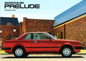 Honda Prelude 1980 Three Page Double Sided Sales Brochure
