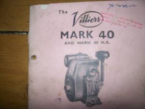 Villers MK 40 stationary engine operating manual