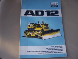 Fiat AD 12 dozer spare parts manual