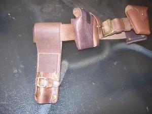 light horse WWI Leather belt,ammo pouches and bayonet frog (reprod