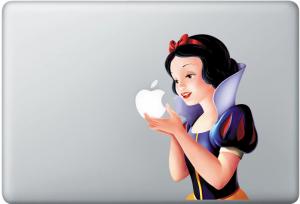 Snow White Apple MacBook Decal skin Air/Pro13