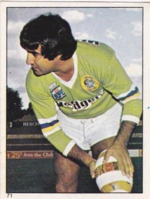 Scanlens 1984 Rugby League sticker #71 PERCY KNIGHT - CANBERRA