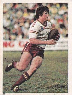 Scanlens 1984 Rugby League sticker #35 CHRIS CLOSE - MANLY