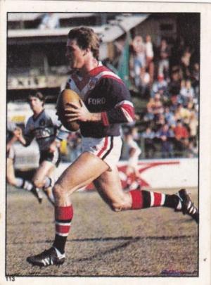 Scanlens 1983 Rugby League sticker #113 DAVID MICHAEL - EASTS