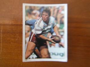 Scanlens 1984 Rugby League sticker #47 DAVE BROWN - MANLY