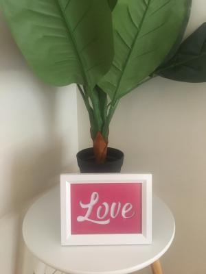 A5 Size Night Light, Stand Alone Picture Frame LOVE Light Box