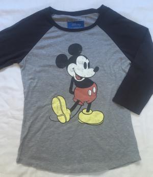 Mickey Mouse 3/4 Sleeve Tee - Size L