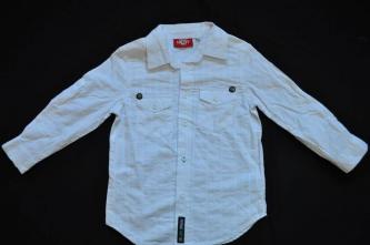 Piping Hot White Long Sleeve Shirt - Size 4 - RRP $21.99