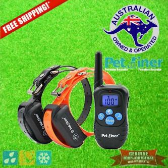 Petrainer PET998DBB-2 Remote Dog Training Collar for 2 Dogs