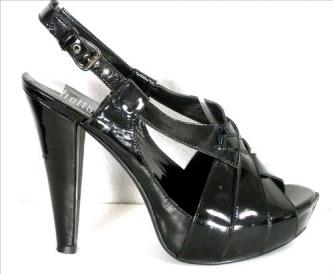 BETTS strappy platform heels, patent faux leather,
