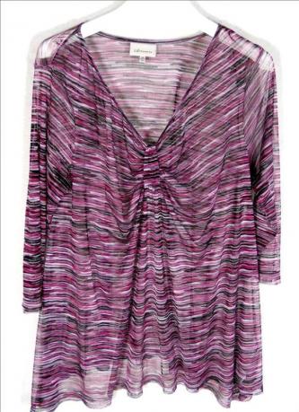 AUTOGRAPH net tunic top - purple shades, loose fit
