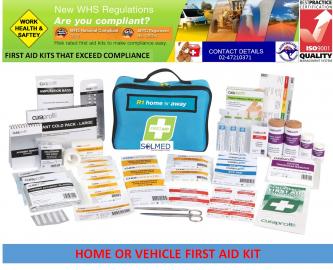 FIRST AID KIT HOME & AWAY SUPER VALUE SOFT CASE