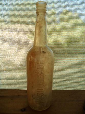 Vintage old glass bottle Holbrooks & Co