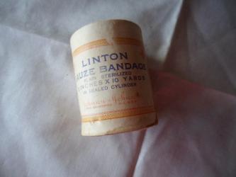 Vintage old Linton Bandage Medical Dressing