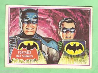 SCANLENS 1966 BATMAN RED BAT CARD 16A PORTABL