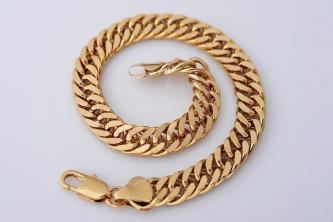 Brand New 18k Yellow Gold Bracelet Chain 21cm