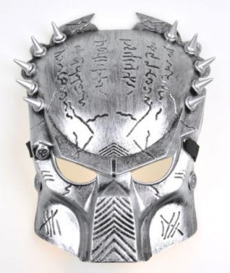 Brand New Silver Predator Costume Mask